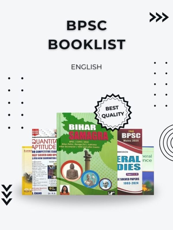 BPSC Booklist English Medium – Top Books for Bihar PSC Aspirants