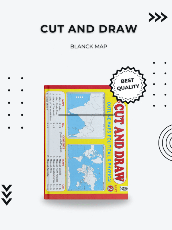 Cut and Draw Blank Map Book