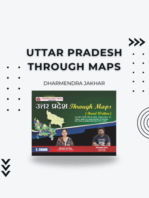 Uttar Pradesh Through Maps Book by Dharmendra jakhar