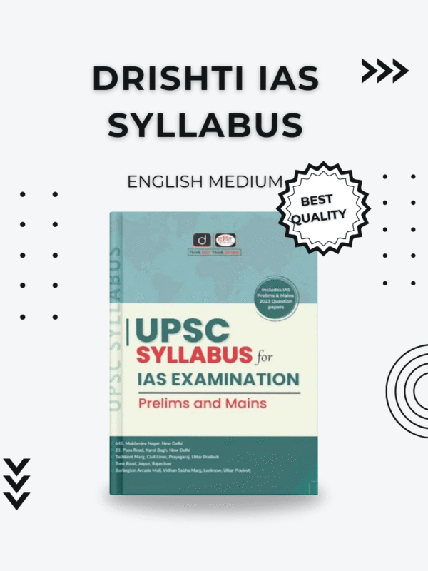 Drishti IAS UPSC Syllabus Book – Prelims & Mains