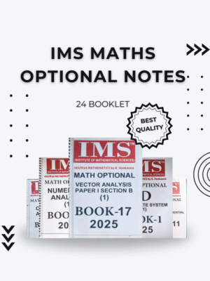 IMS Maths Optional Notes – 24 Booklets for UPSC Aspirants