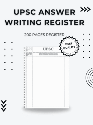 Premium UPSC Answer Writing Register – 200 Pages for Aspirants