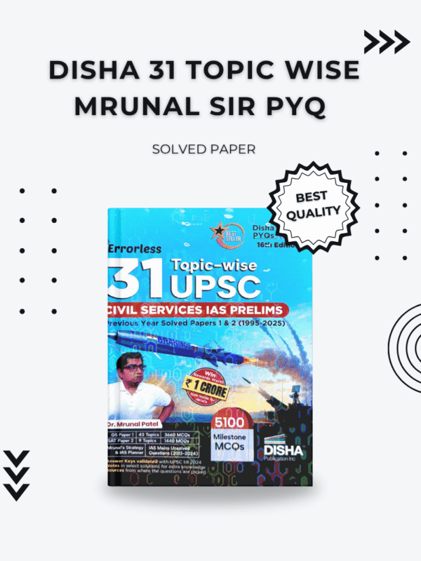 UPSC Prelims PYQ book 31 Years Topic-wise IAS Solved Papers