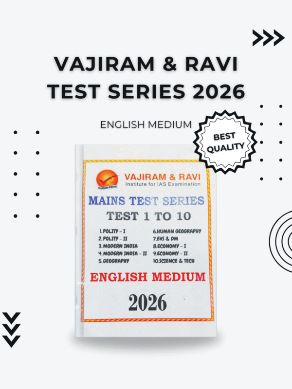 VAJIRAM & RAVI Mains Test Series 1 to 10 2026